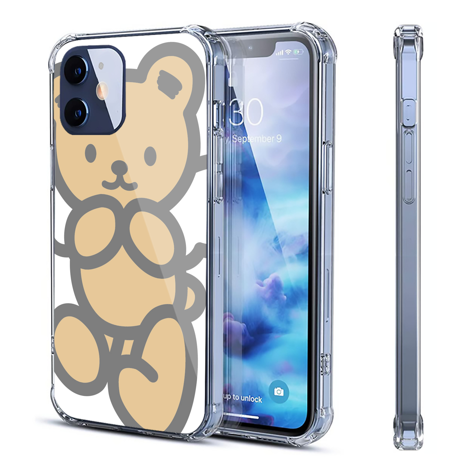 （画像用） Hello Kitty ハローキティ 【iPhone 12シリーズ対応】透明スマホケース（クリアソフトケース）